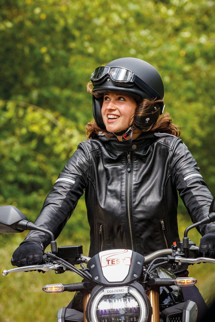 Richa Toulon 2 Damen Motorrad Lederjacke schwarz 42 Abbildung 4
