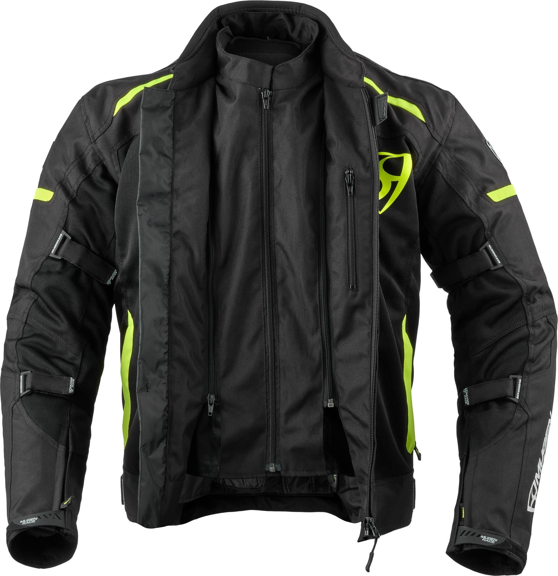 Side view of MUGENRACE Fuggire-A Motorcycle Textile Jacket