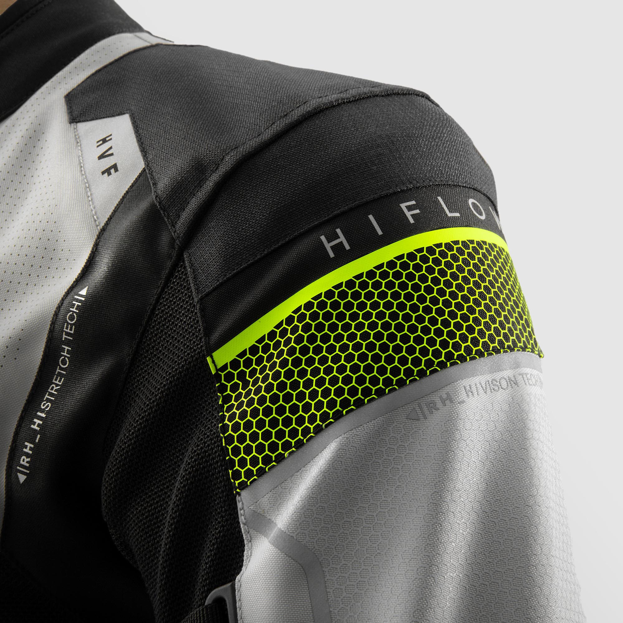 Side view of Rebelhorn Hiflow 5 waterproof Motorcycle Textile Jacket