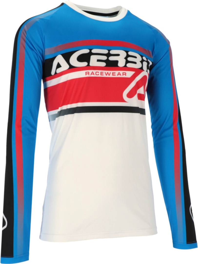 Acerbis MX Linear Lugo Motorcross Jersey wit/blauw M Figuur 1