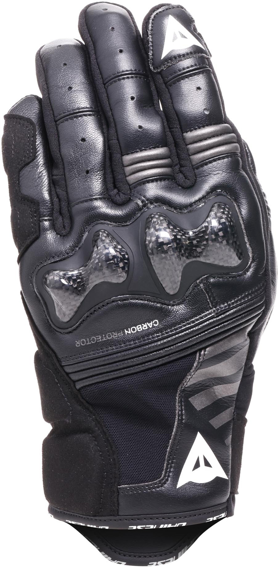 Dainese Reacto Carbon Short モーターサイクルグローブ 黒/無煙炭 S 図1