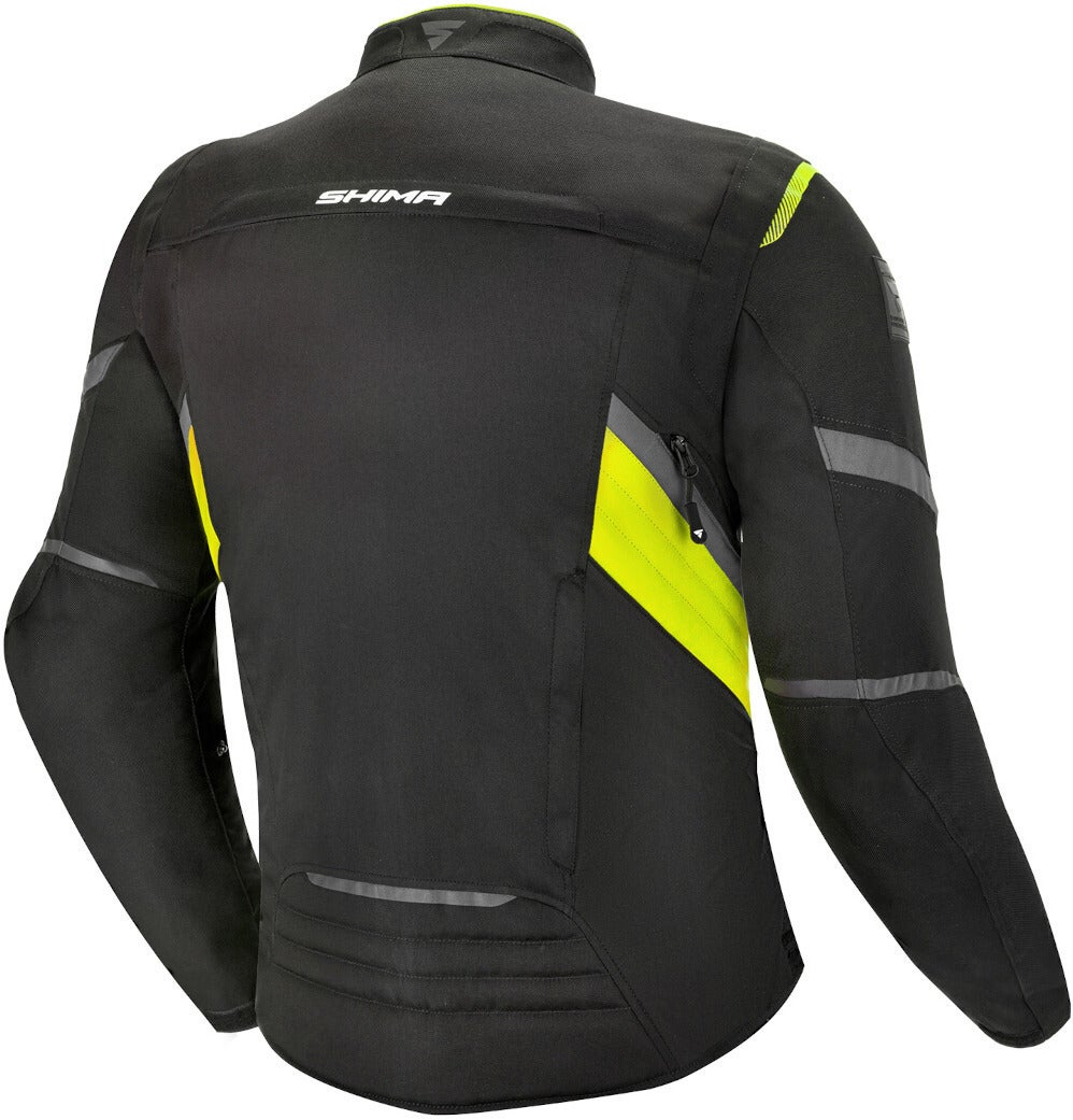 SHIMA Rush waterproof Motorcycle Textile Jacket black/yellow XL Figure 2