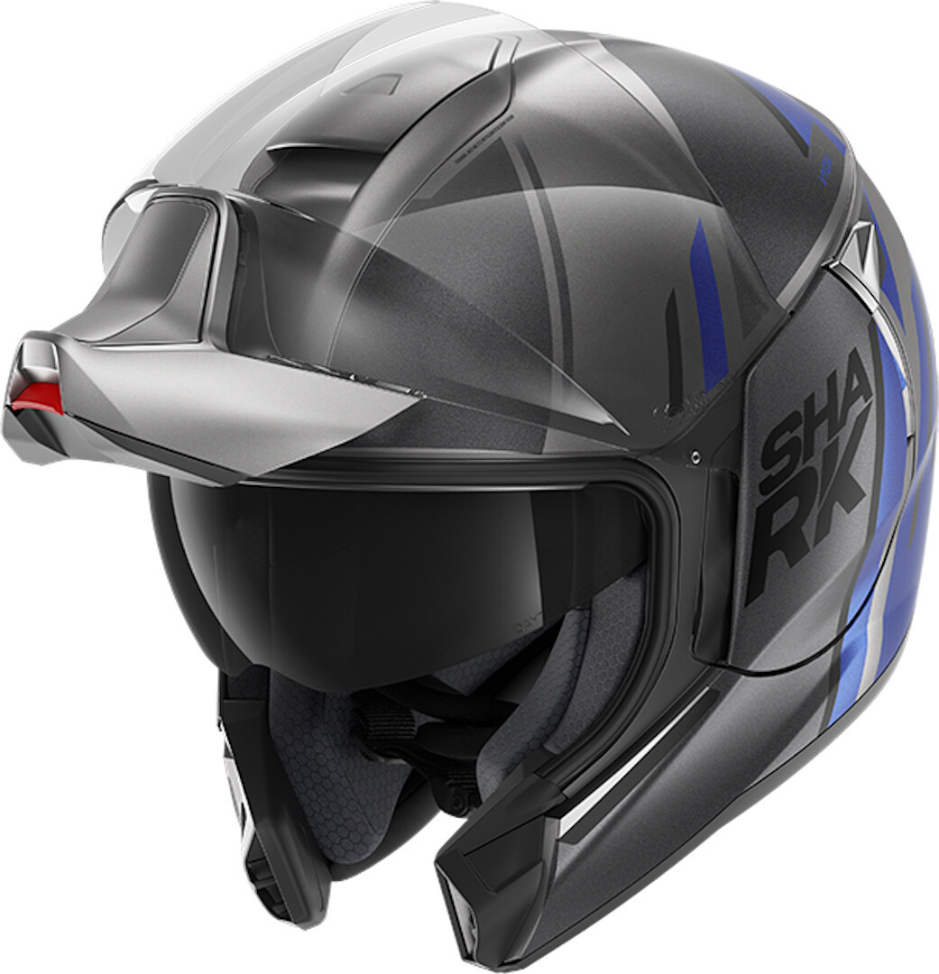 Shark Evojet Vyda Mat Klapphelm grau/blau M (57/58) Abbildung 2