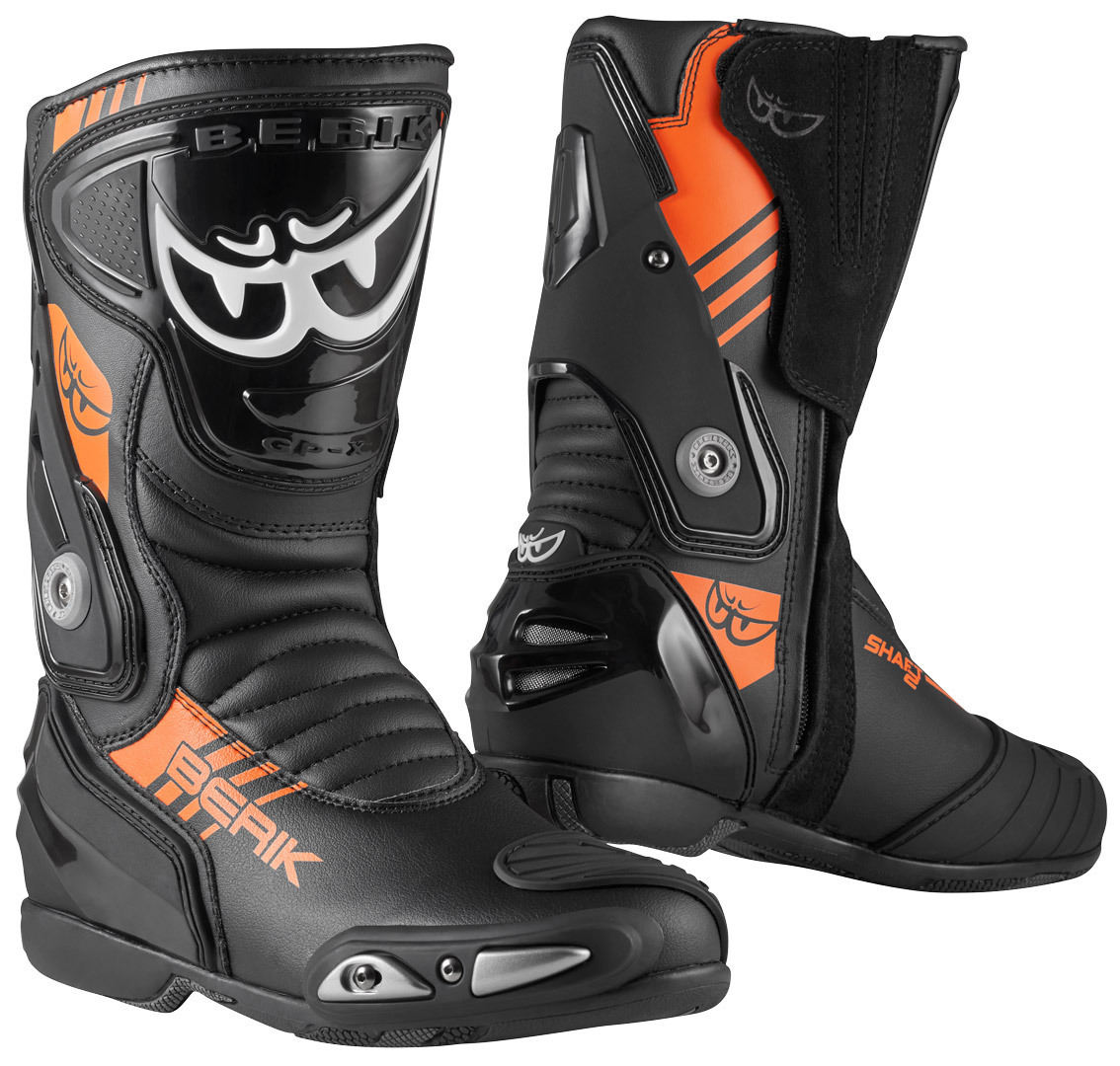 Berik Shaft 3.0 Motorradstiefel schwarz/orange 40 Abbildung 1