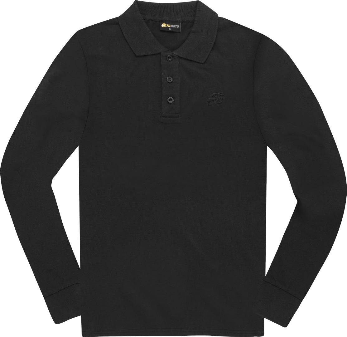 FC-Moto Long Run Polo Longsleeve Camicia nero 3XL Figura 1