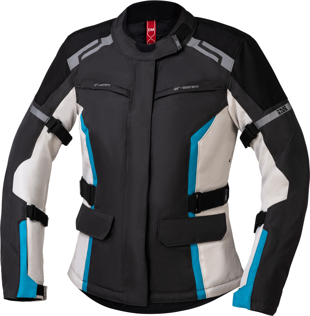 IXS Evans-ST 2.0 Damen Motorrad Textiljacke grau/blau 3XL Abbildung 1