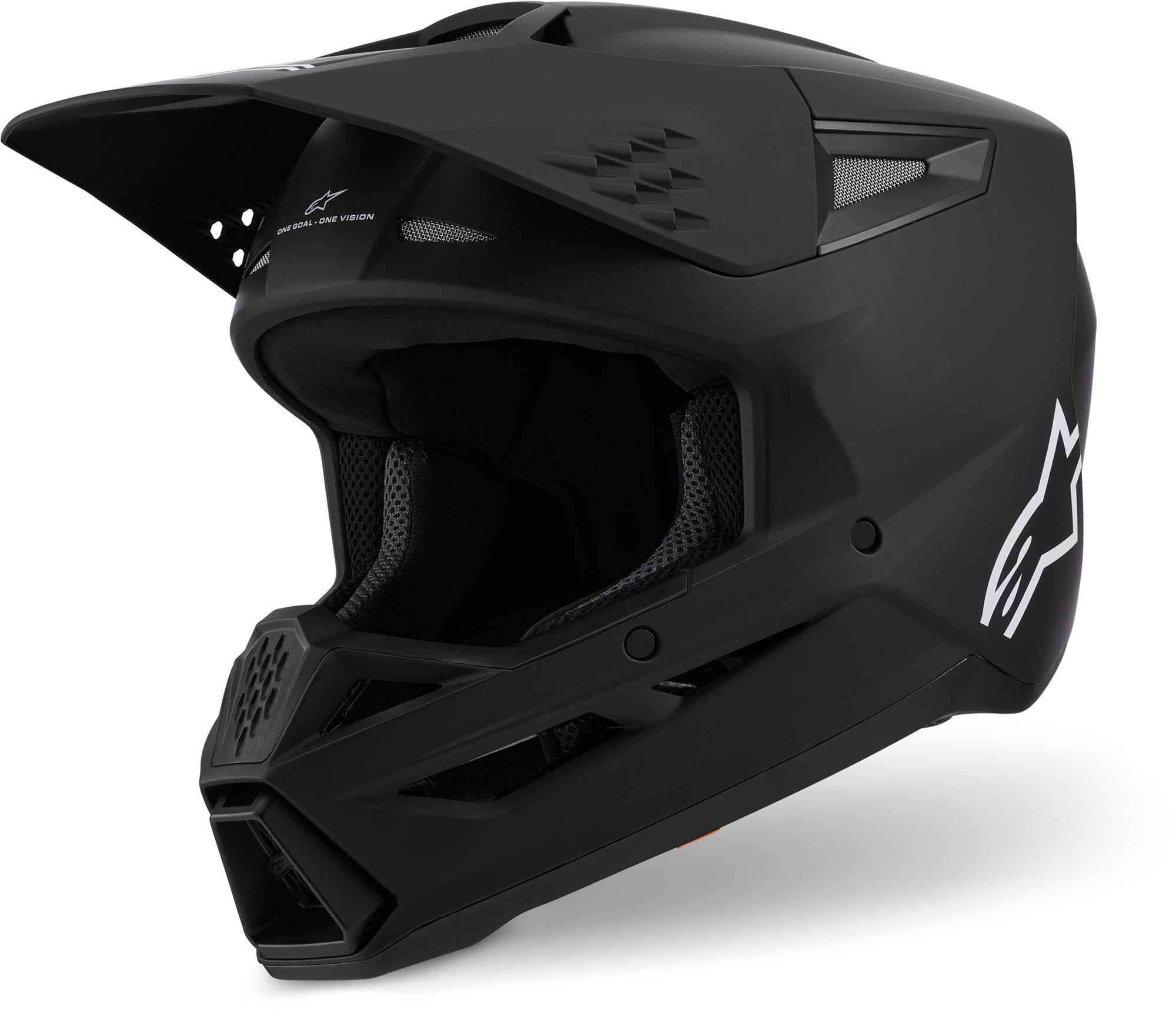 Alpinestars S-M3 Casco da motocross nero opaco M (57/58) Figura 1