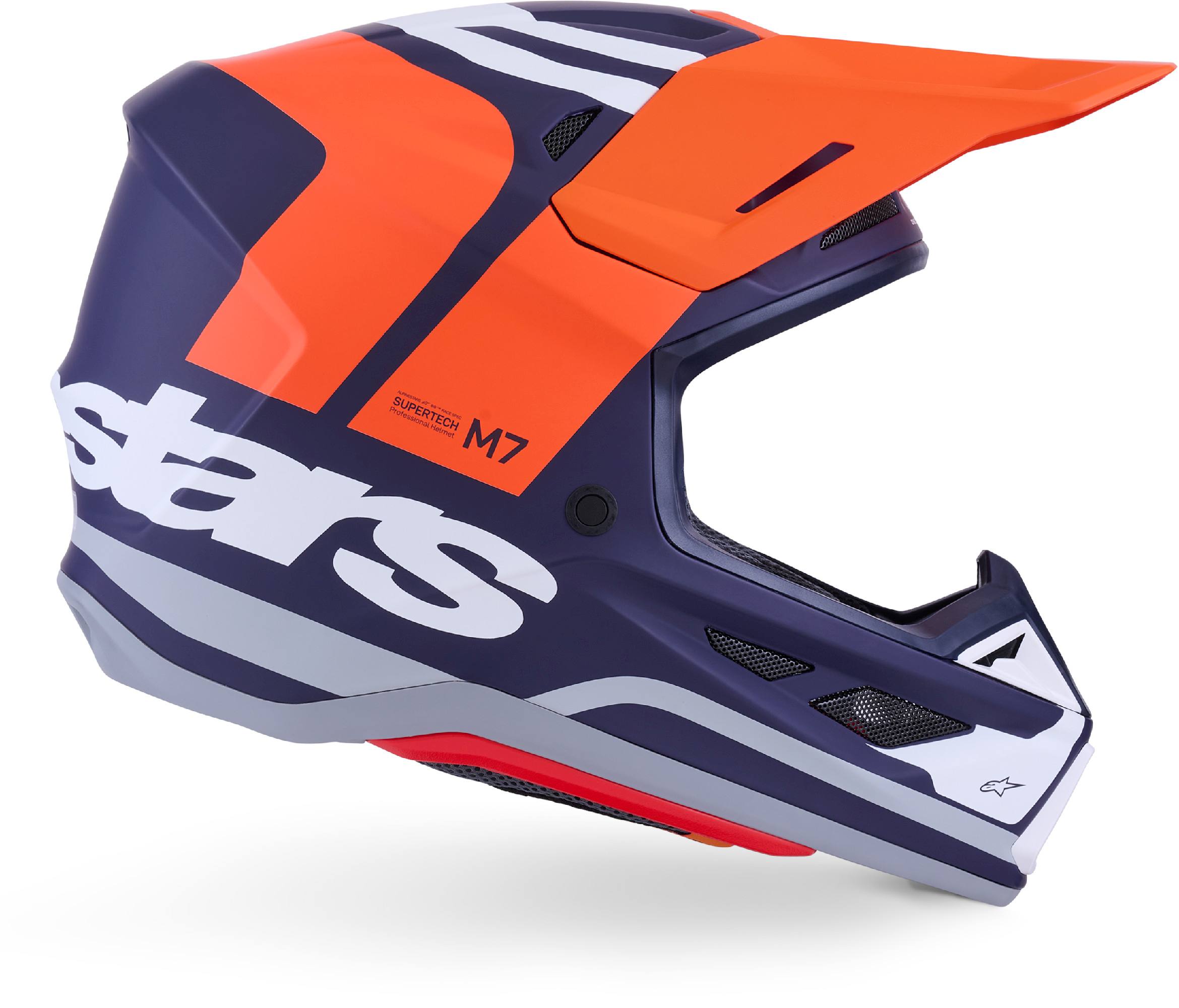 Alpinestars S-M7 Core Motocross čelada oranžna mat/modra S (55/56) Slika 5