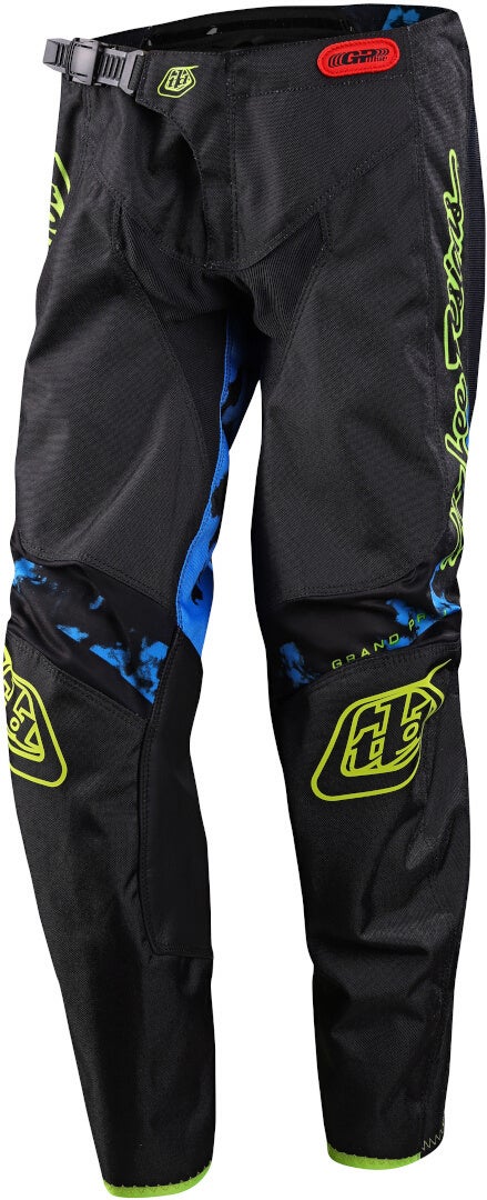 Troy Lee Designs GP Astro Unge Motocross bukser sort/gul 24 Figur 1