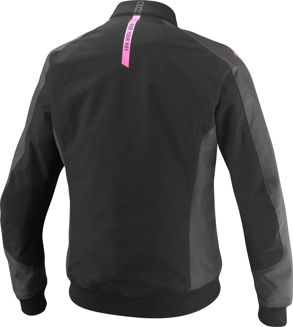 Ixon Siwa imperméable dames moto textile veste Noir/Gris/Rose L Figure 2