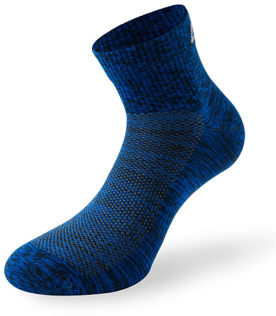 Lenz Performance Quarter Tech Sokker grå/hvid/blå 39-42 Figur 3