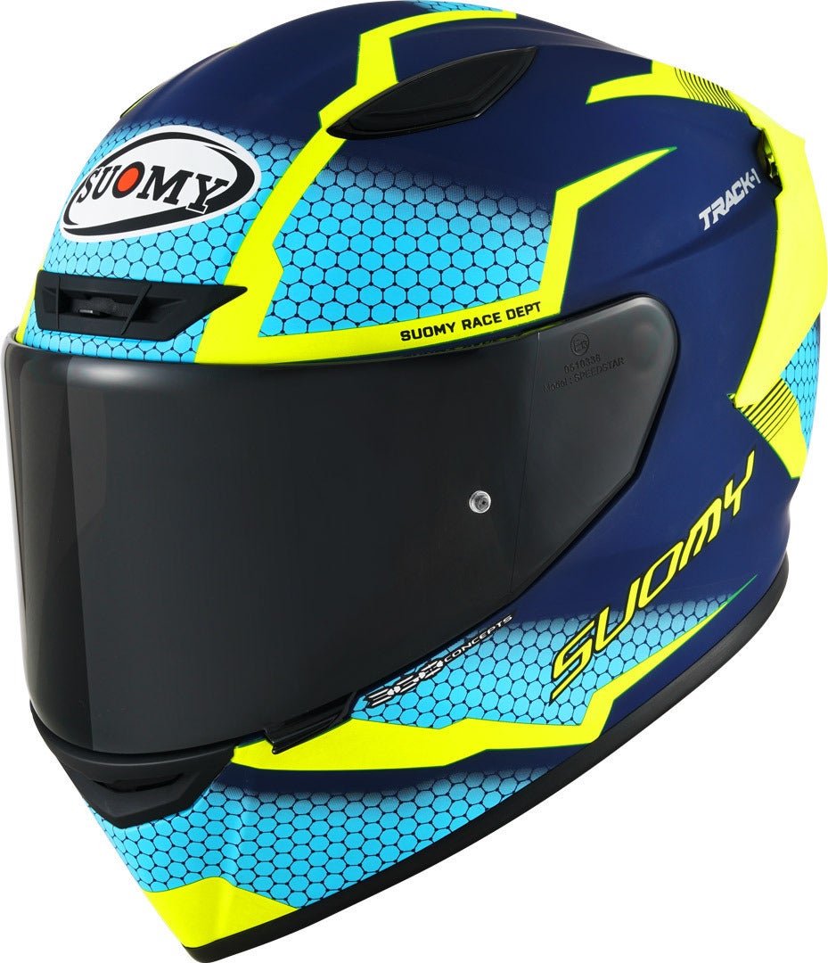 Suomy Track-1 Reaction 2023 Casco blu/giallo M (57/58) Figura 1