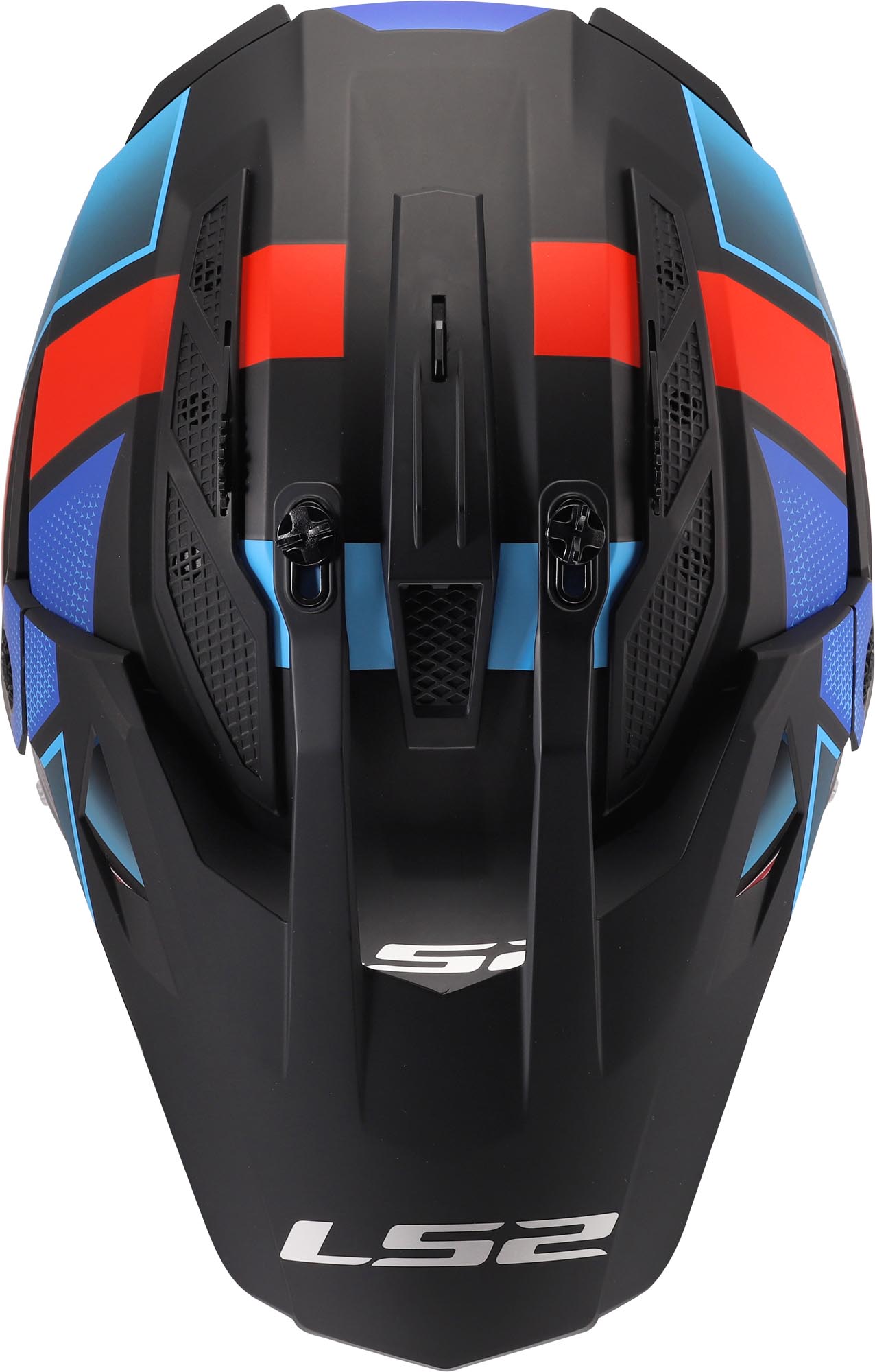 LS2 MX702 Pioneer II Block Endurohelm zwart/rood/blauw M (57/58) Figuur 10
