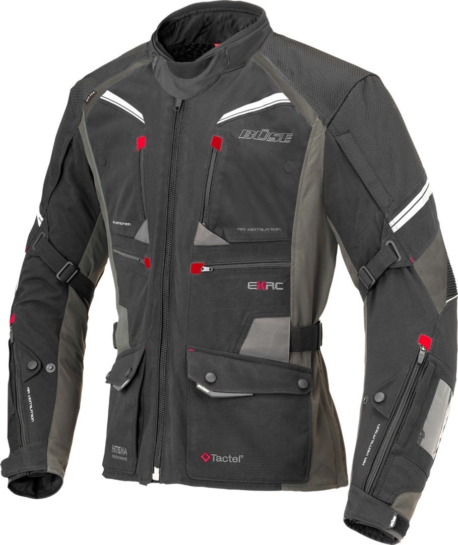 Büse Porto Motorcycle Textile Jacket black/white/red 50 Figure 2