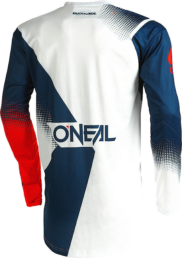 Oneal Element Racewear V.22 Motocross Jersey blue/white/red XL Figure 2