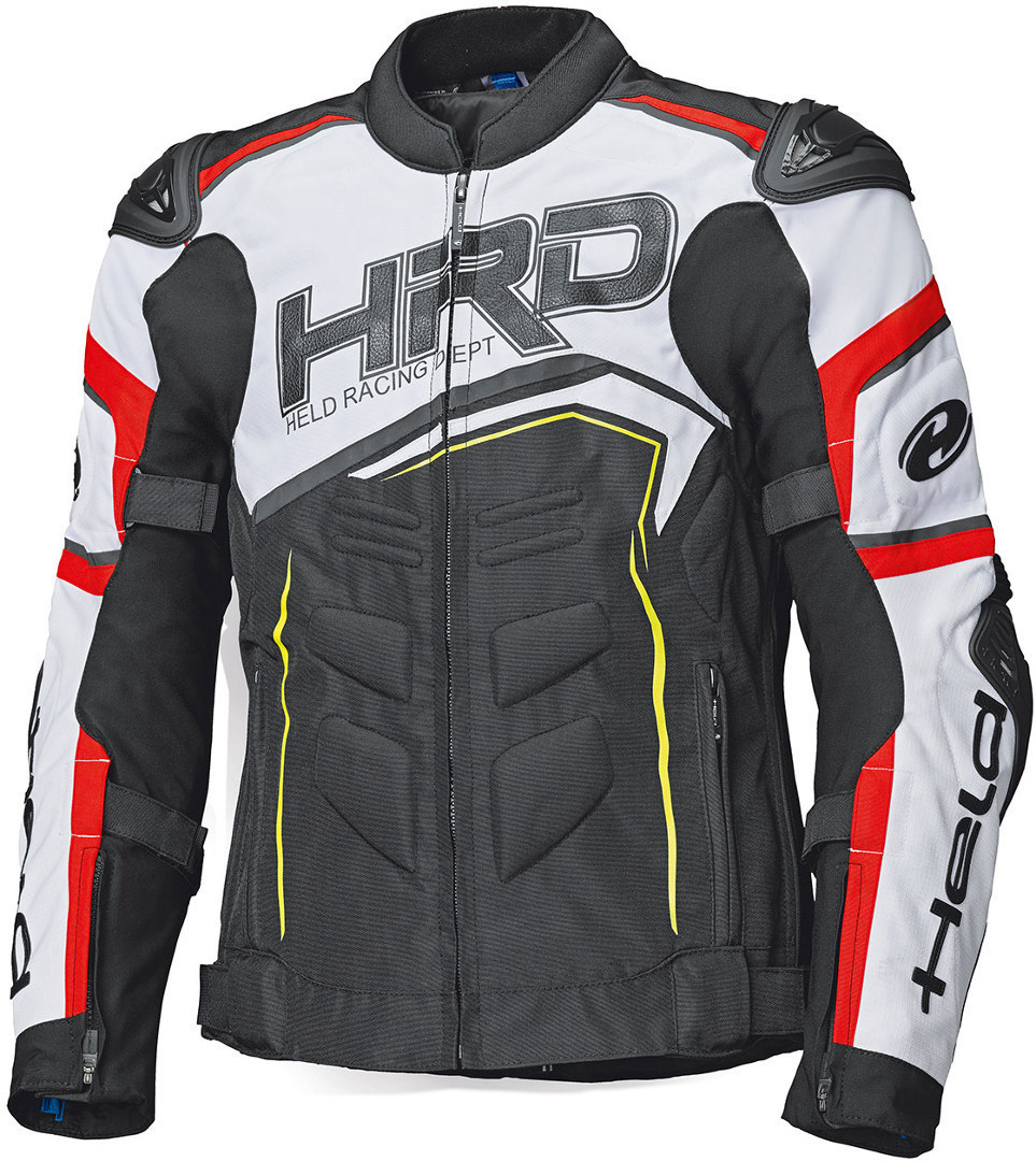 Held Safer SRX Motorcycle Textile Jacket black/red/white Long M Figure 1
