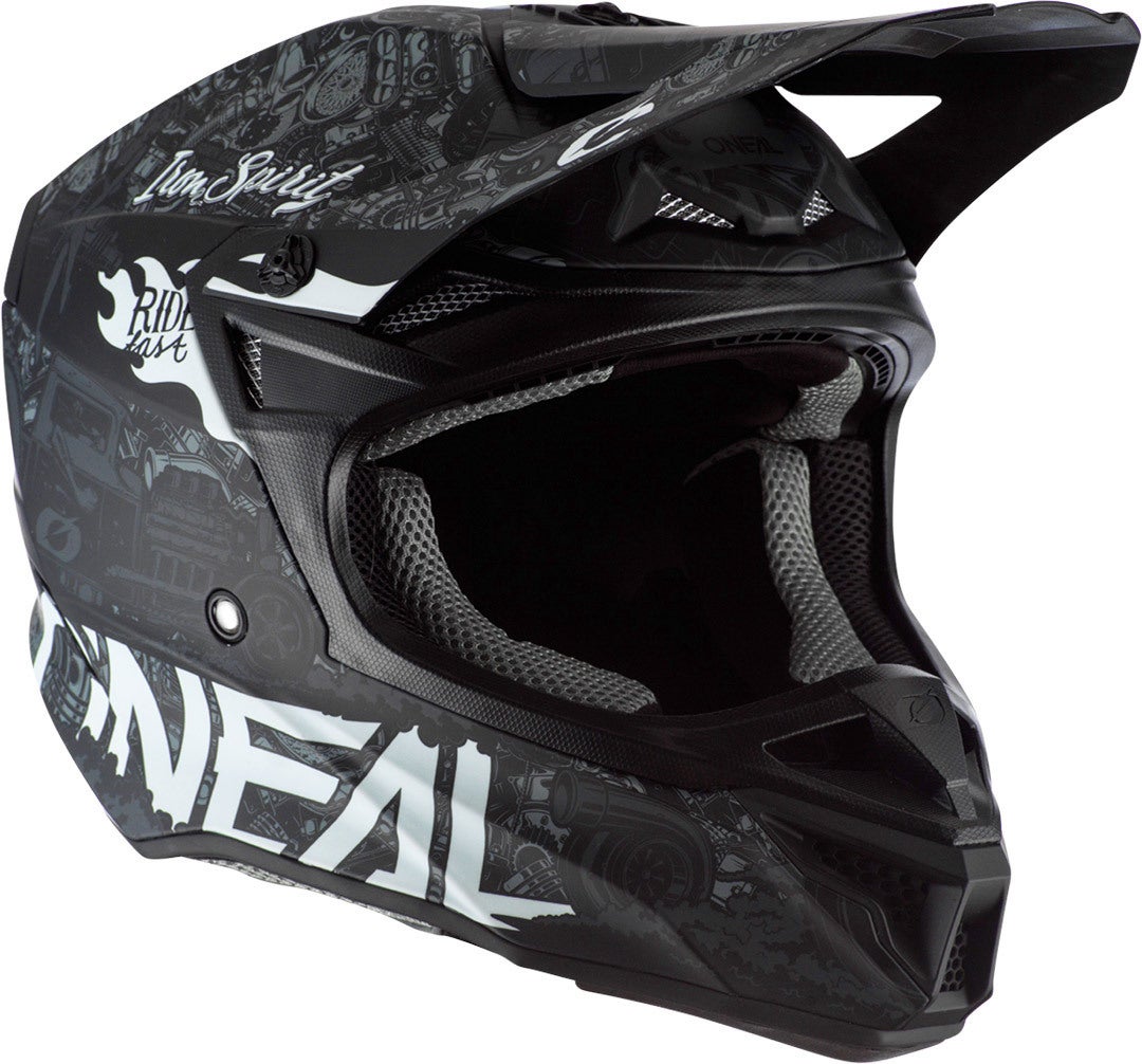 Oneal 5Series Polyacrylite HR Casco motocross Bianco/nero S (55/56) Figura 2