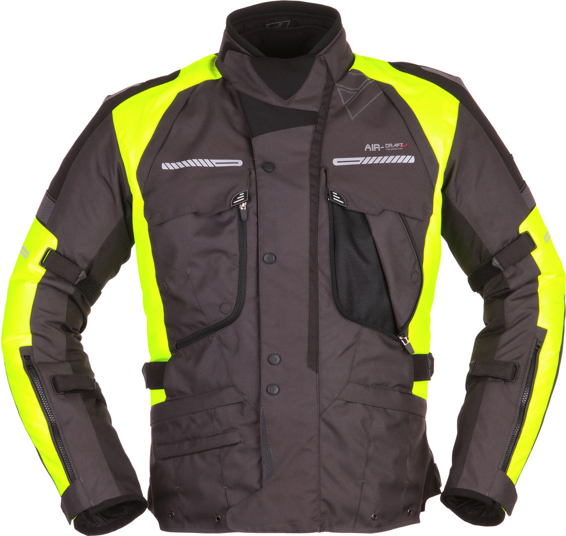 Modeka Westport Textiljacke schwarz/neon S Abbildung 1