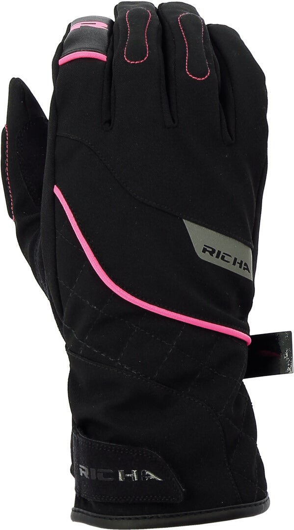 Richa Tina 2 vandtætte damer motorcykelhandsker sort/pink M Figur 1