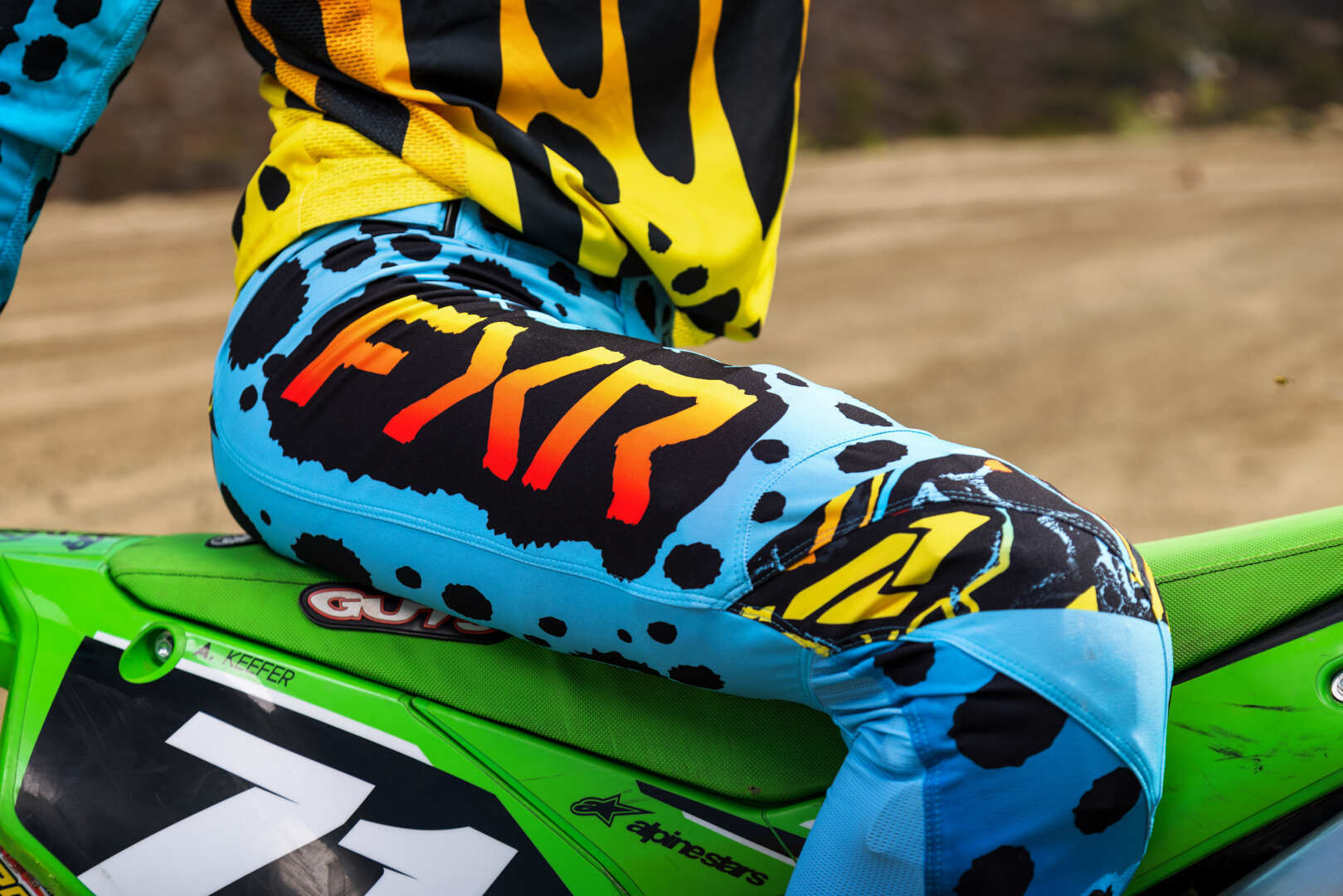 FXR Podium 2023 Motocross bukser blå/sort 36 Figur 6