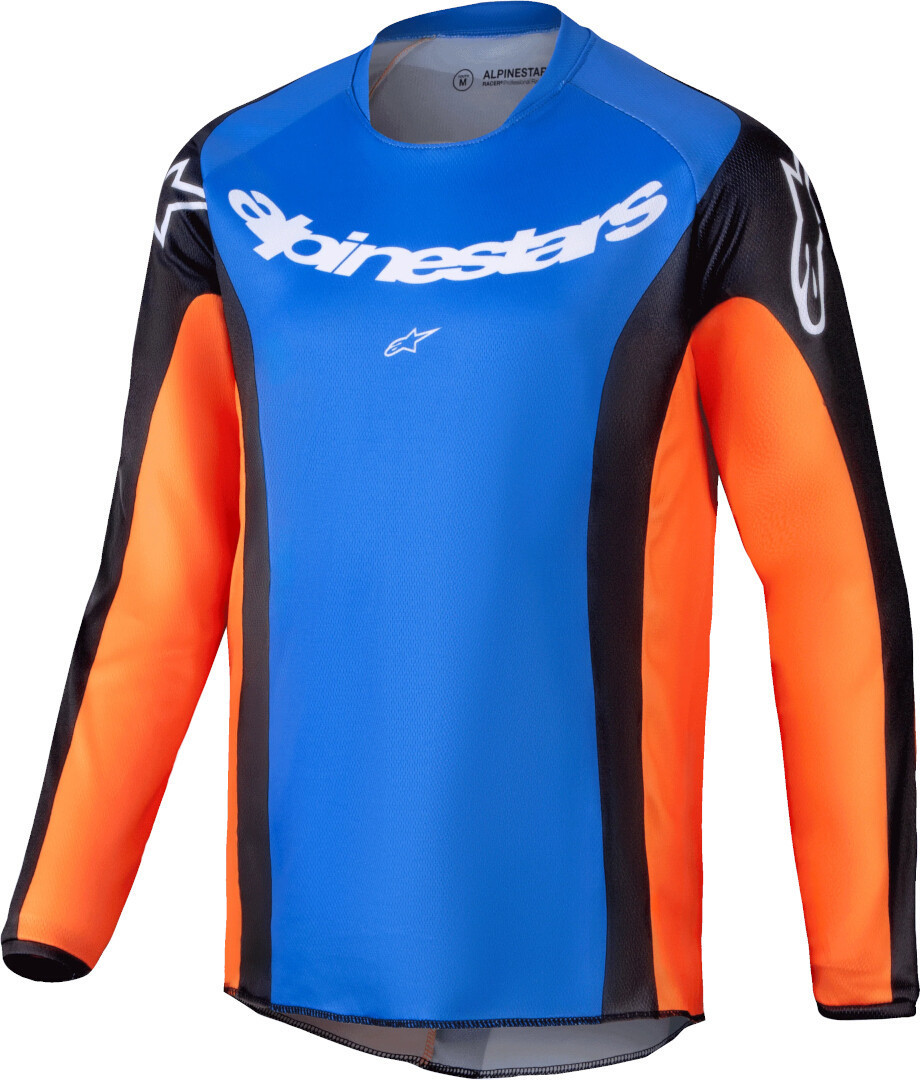 Alpinestars Racer Melt Tricou de motocross pentru tineret portocaliu/albastru S Figura 1