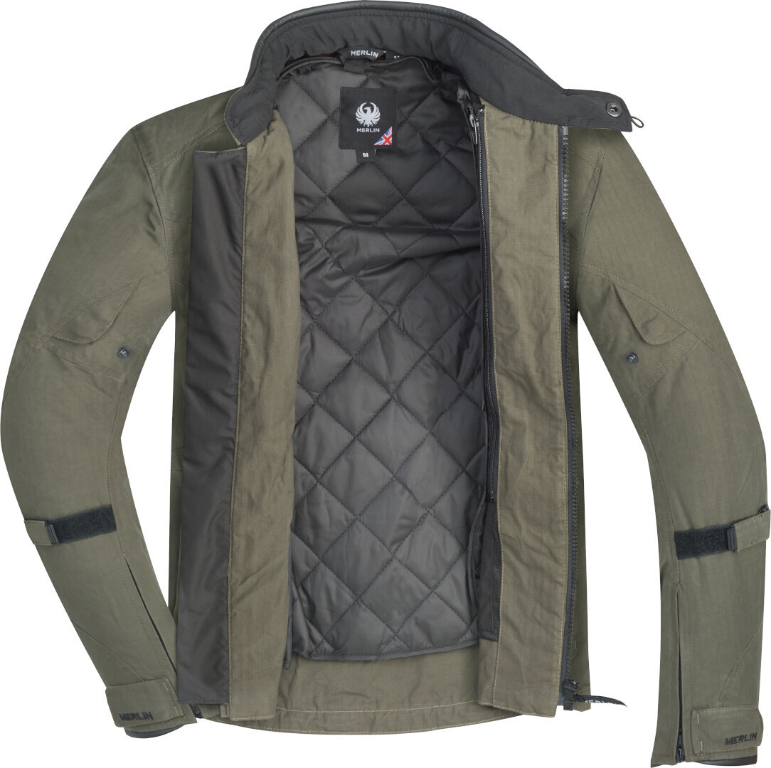 Merlin Exile D3O Explorer Motorcycle Textile Jacket Dark Khaki XL Figure 5