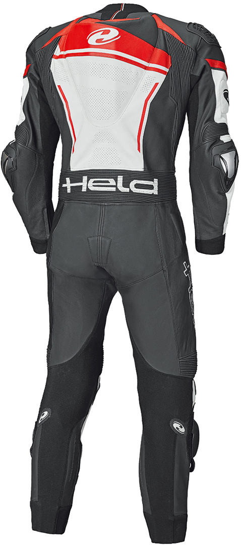 Held Slade II One Piece Motorcycle Leather Suit black/white/red 60 Figure 2