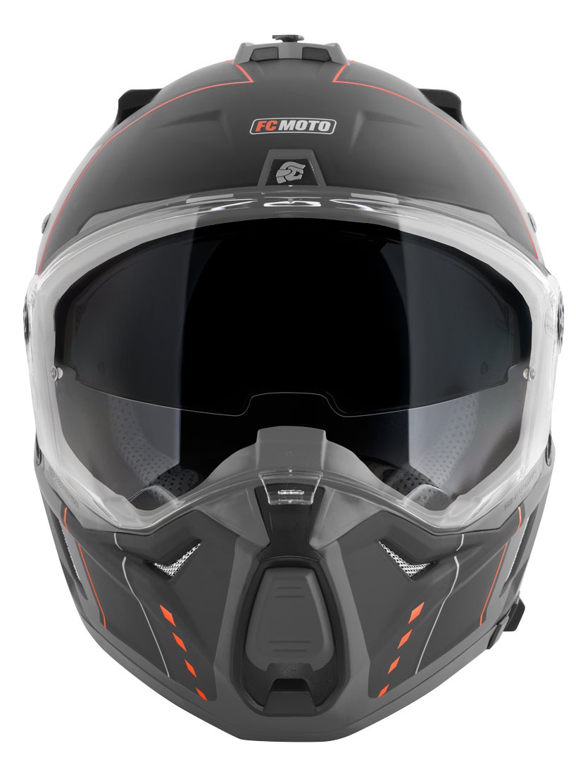 FC-Moto Merkur Pro Air Enduro hjelm sort/grå 2XL Figur 7