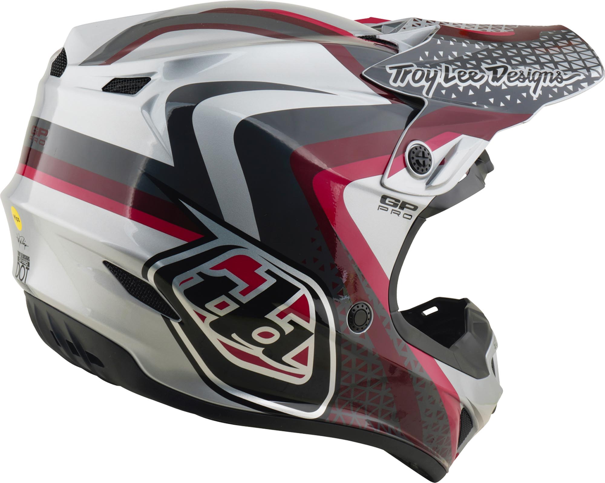 Troy Lee Designs GP Pro MIPS Slides Motocross čelada siva S (55/56) Slika 3