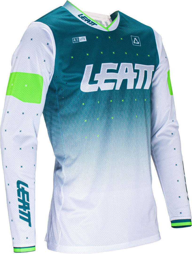 Leatt 4.5 Lite Gradient 2024 Maillot de motocross Blanc/Vert M Figure 3