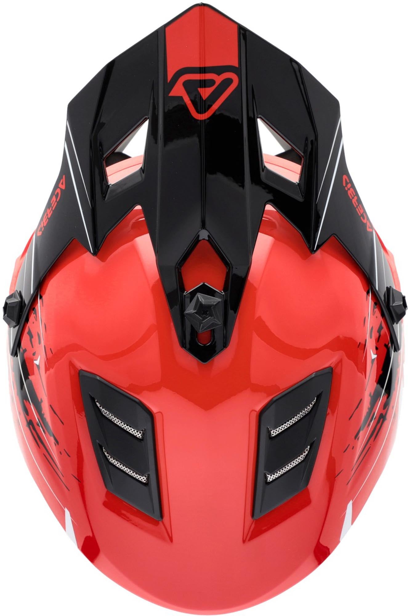 Acerbis Profile Scratch Casco da motocross giovanile rosso/bianco/nero Y/M (49/50) Figura 5