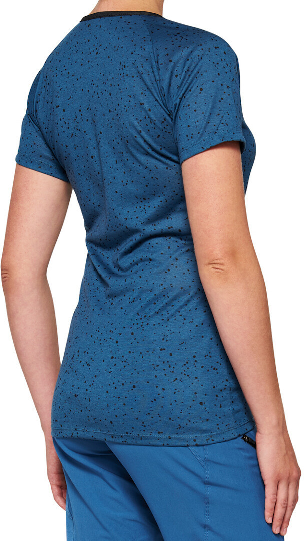 100% Airmatic Slate Blue Tricou pentru biciclete cu mânecă scurtă pentru doamne L Figura 2