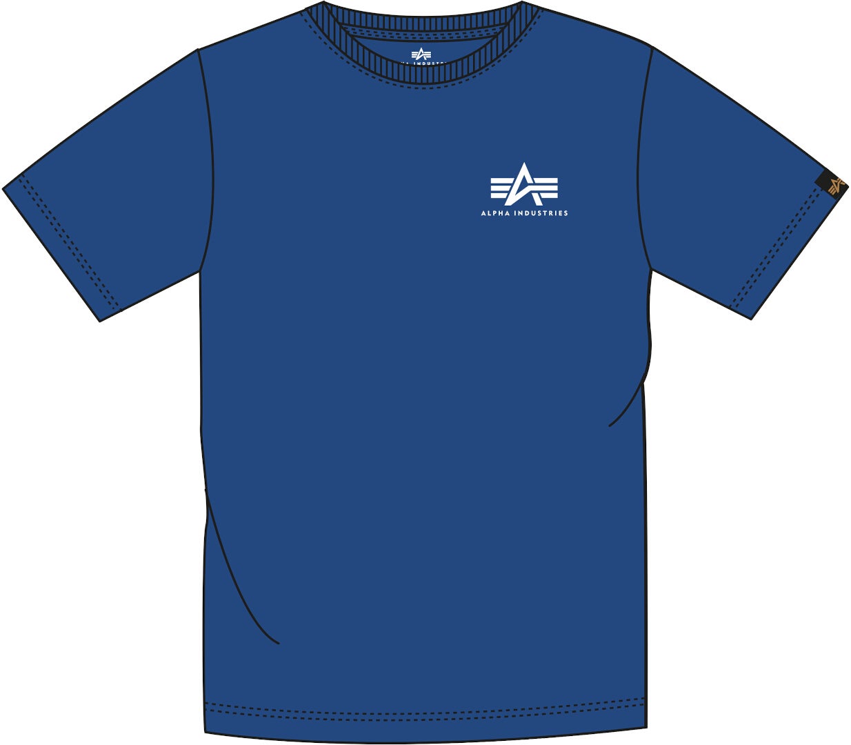 Alpha Industries Basic T Small Logo Tričko Elektrika modrá XXL Obrázek 1