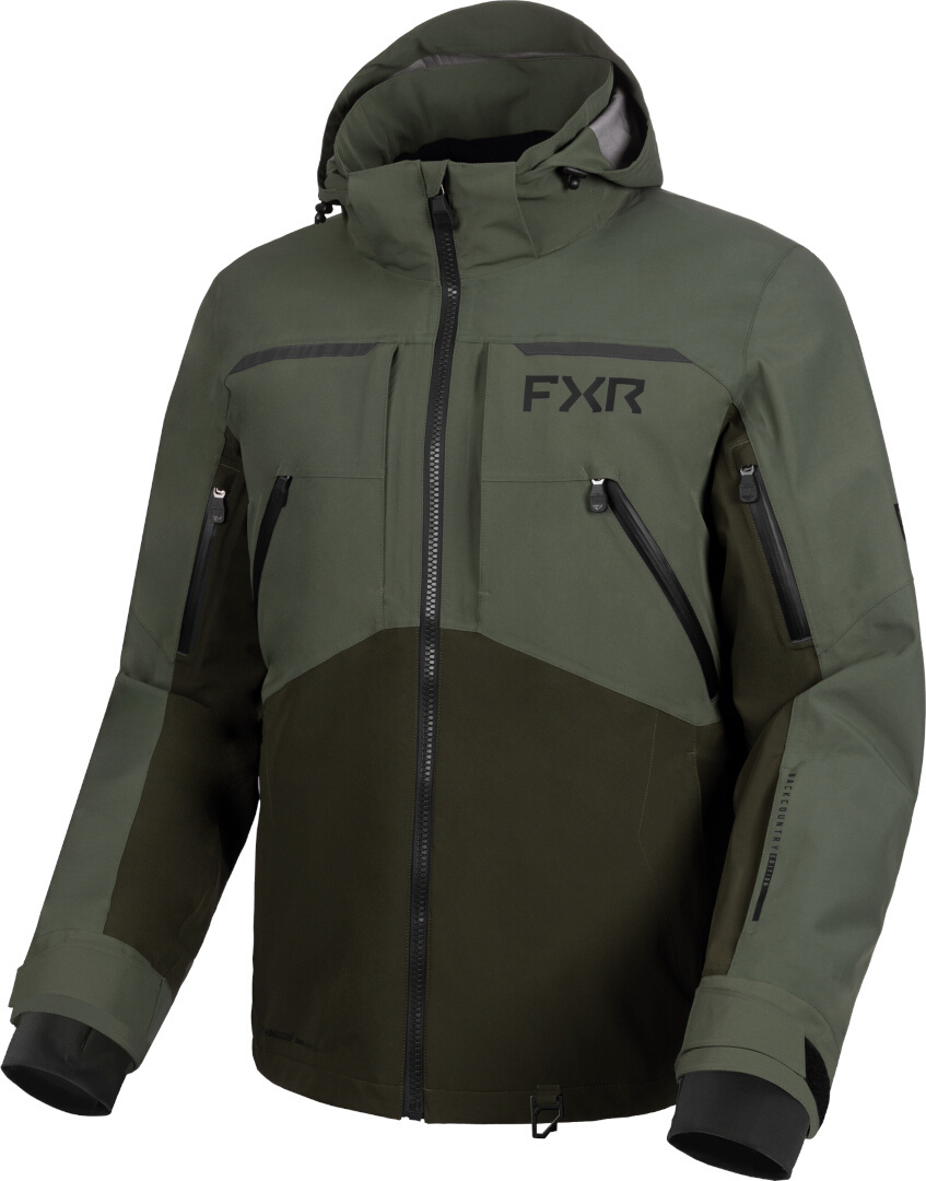 FXR Ridge Pro Trilaminate 2025 Snowmobile Jacket olive M Figure 1