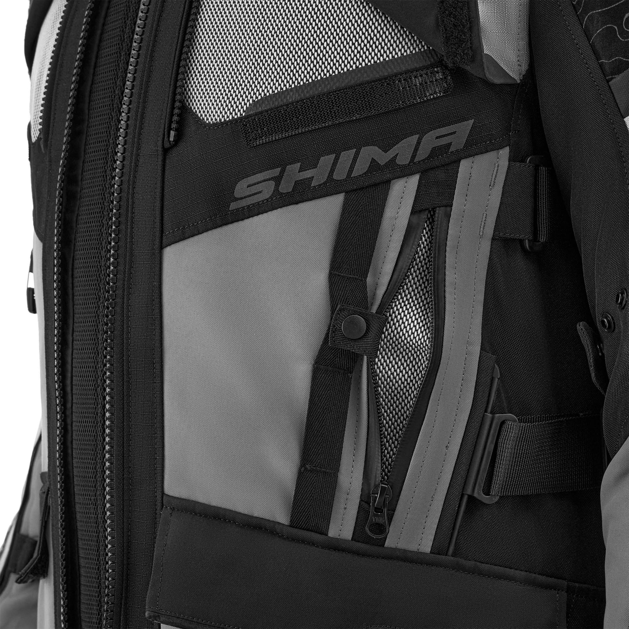 SHIMA Tracker Motorcykel tekstiljakke hvid/grå/rød XL Figur 8