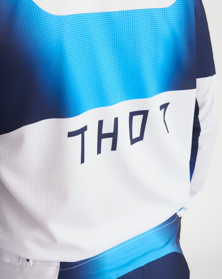 Thor Launchmode Storm Motorcross Jersey wit/blauw 3XL Figuur 10