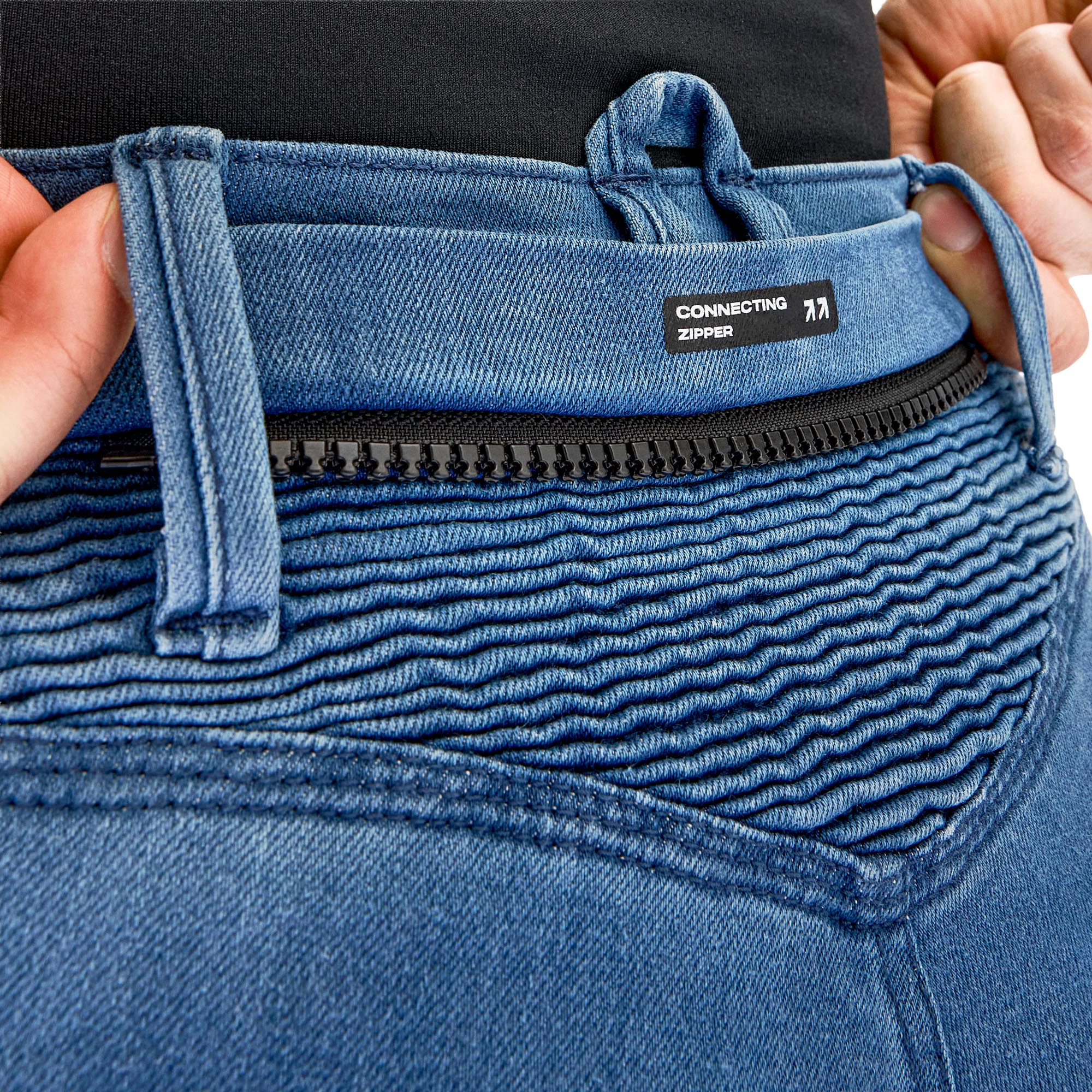 SHIMA Zenith Dames Motorjeans blauw 30/32 Figuur 12