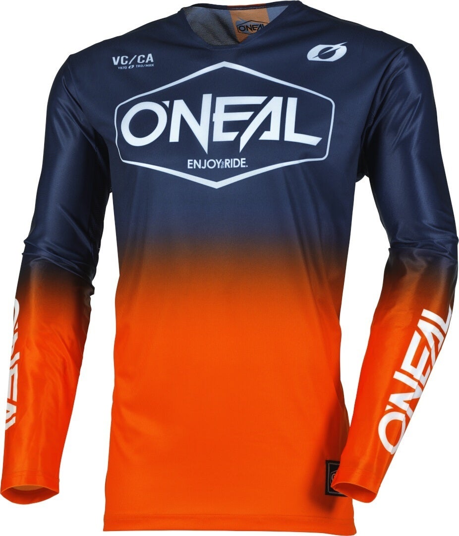 Oneal Mayhem Hexx Motocross trøje blå/orange L Figur 1