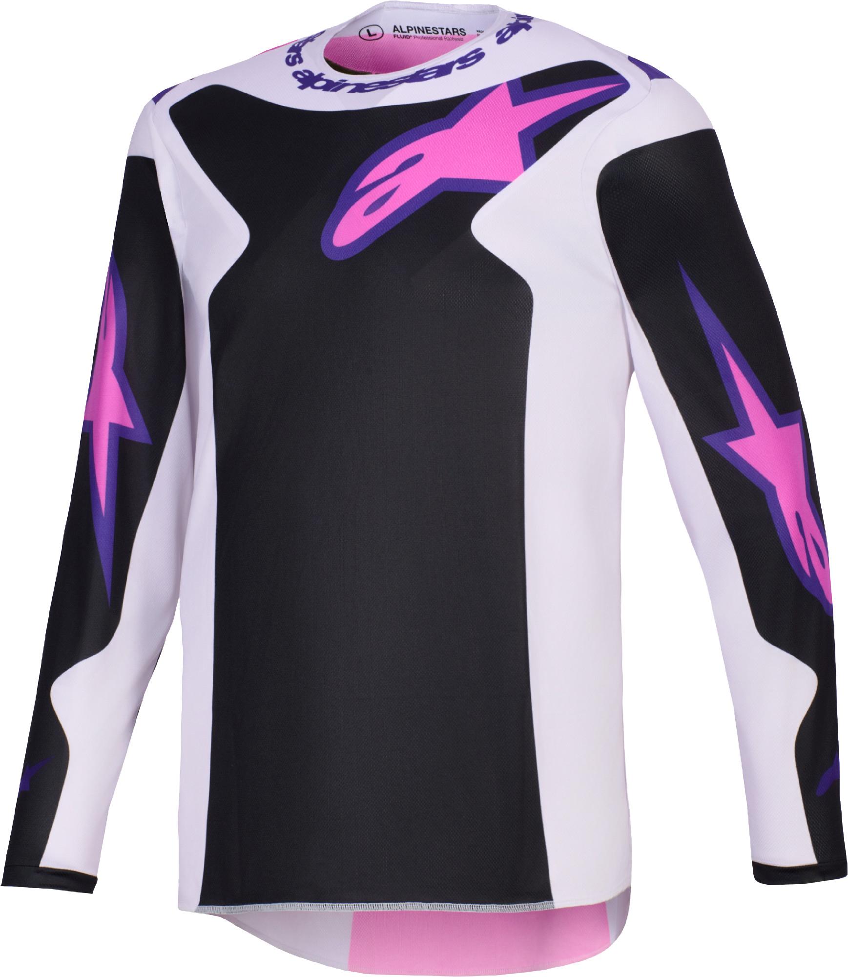 Alpinestars Fluid Grid Motocross tröja svart/ljusgrå XL Figur 1