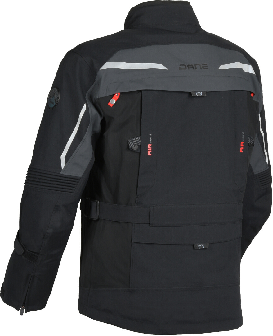 DANE Svendborg waterproof Motorcycle Textile Jacket black/grey 64 Figure 3