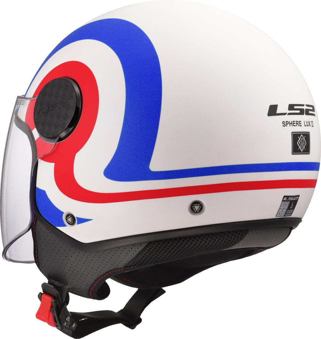 LS2 OF558 Sphere Lux II Urby Casque jet Blanc/Rouge/Bleu XL (61/62) Figure 4