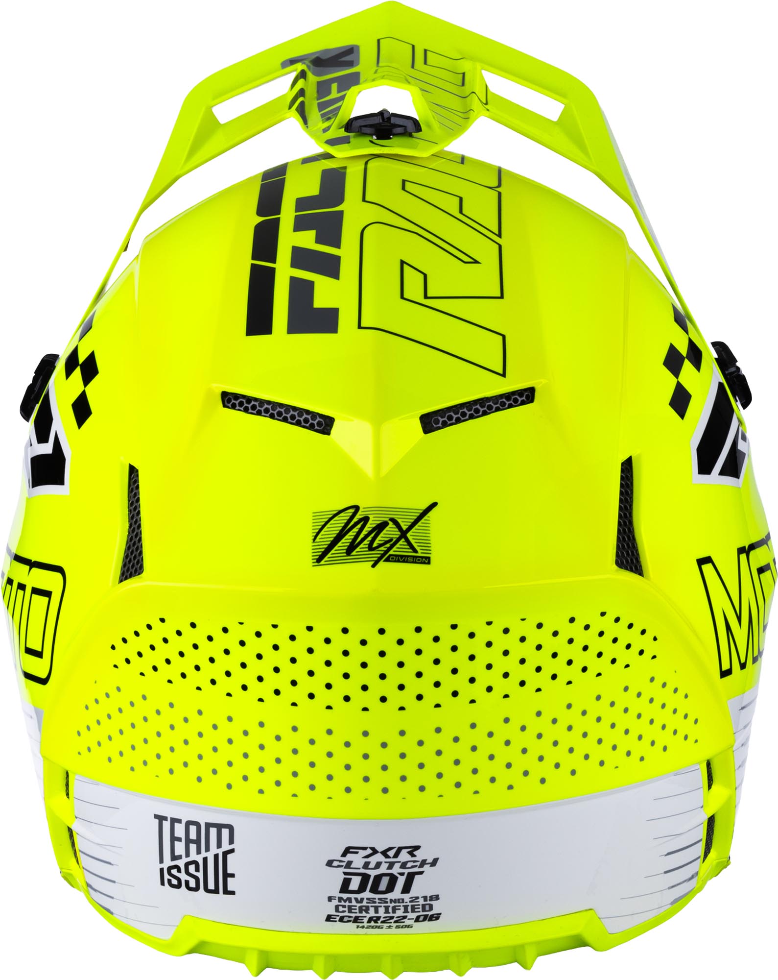 FXR Clutch Race Div Casco da motocross giallo/nero/bianco S Figura 5