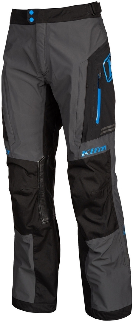 Klim Traverse Gore-Tex Pantaloni textile pentru motociclete gri/negru/albastru 42 Figura 1