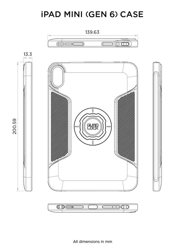 Quad Lock Fodral - iPad Mini 6:e generationen Figur 4