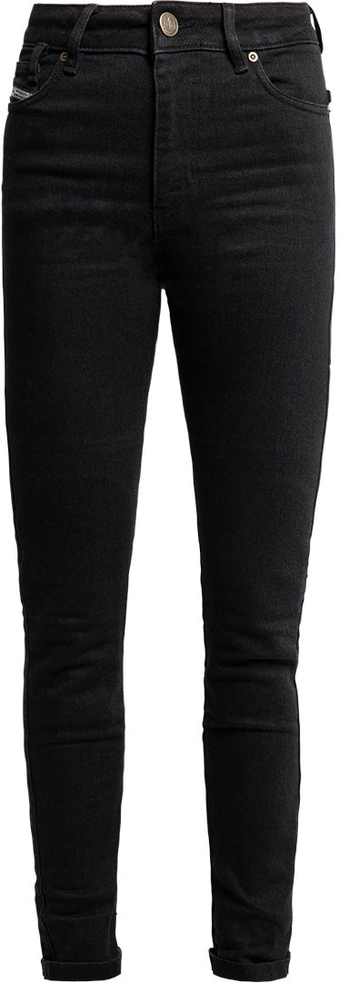 John Doe Luna High Mono Damer Motorcykel Jeans Sort vask 27 L30 Figur 2