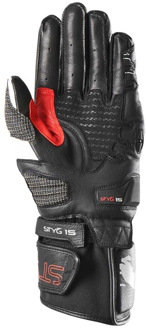 Furygan Styg 15 Motorrad Handschuhe schwarz/weiß/rot 3XL Abbildung 2