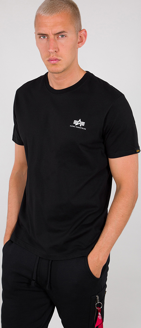 Alpha Industries Backprint T-shirt schwarz M Rysunek 1