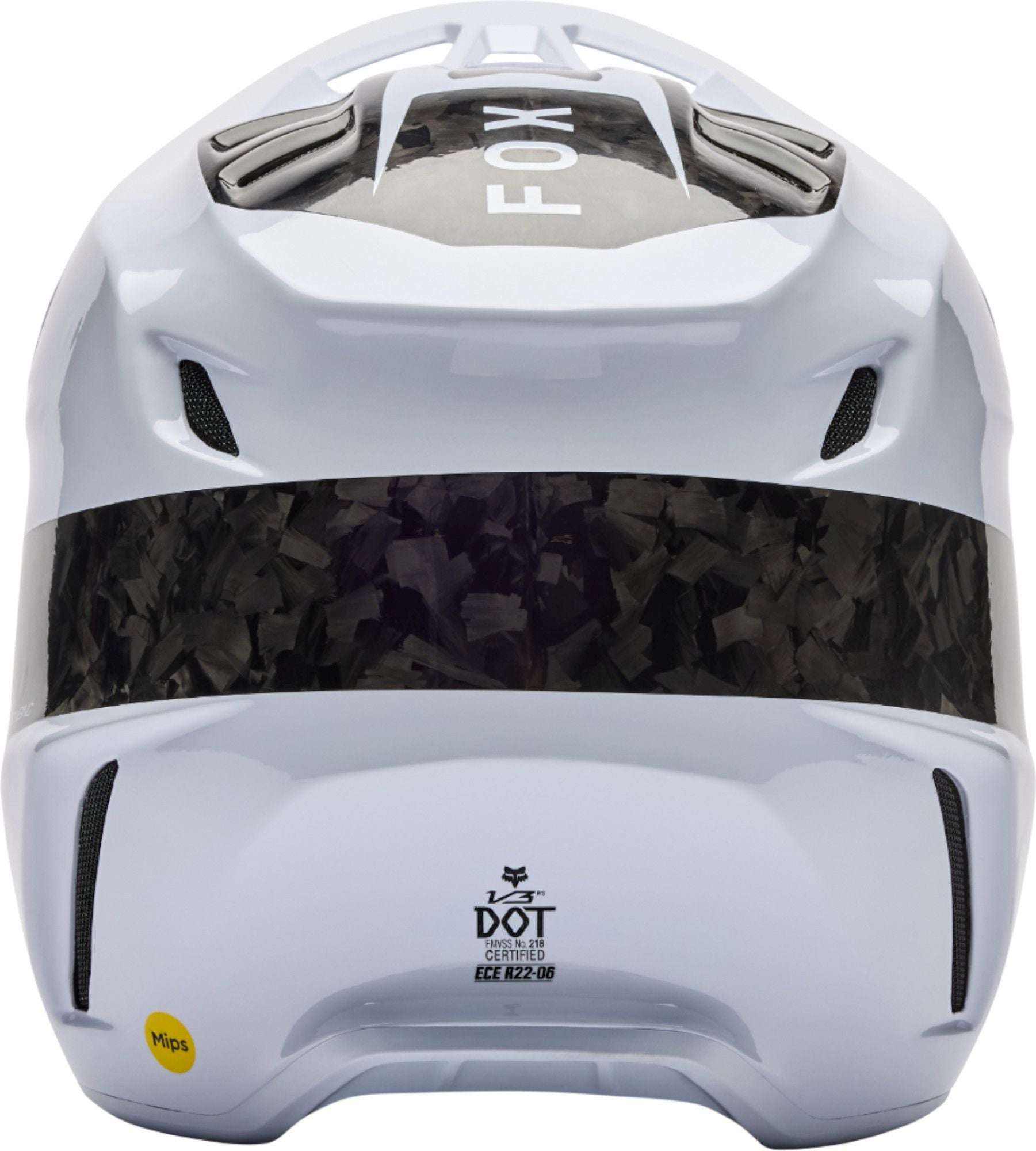 Side view of FOX V3 RS Fracture Carbon Motocross Helmet