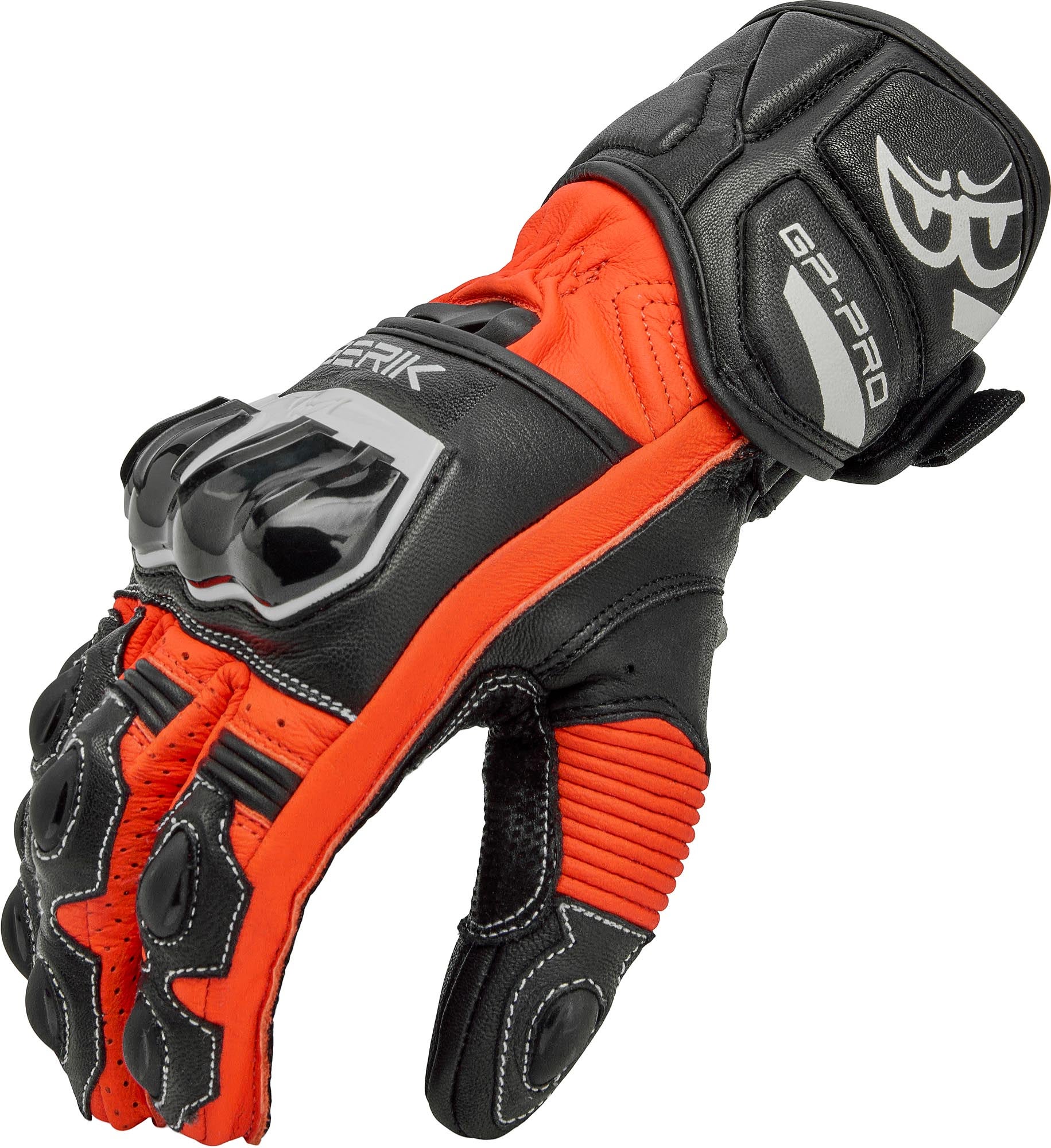 Berik Yokoto Motorcykel handsker sort/neonrød L Figur 3
