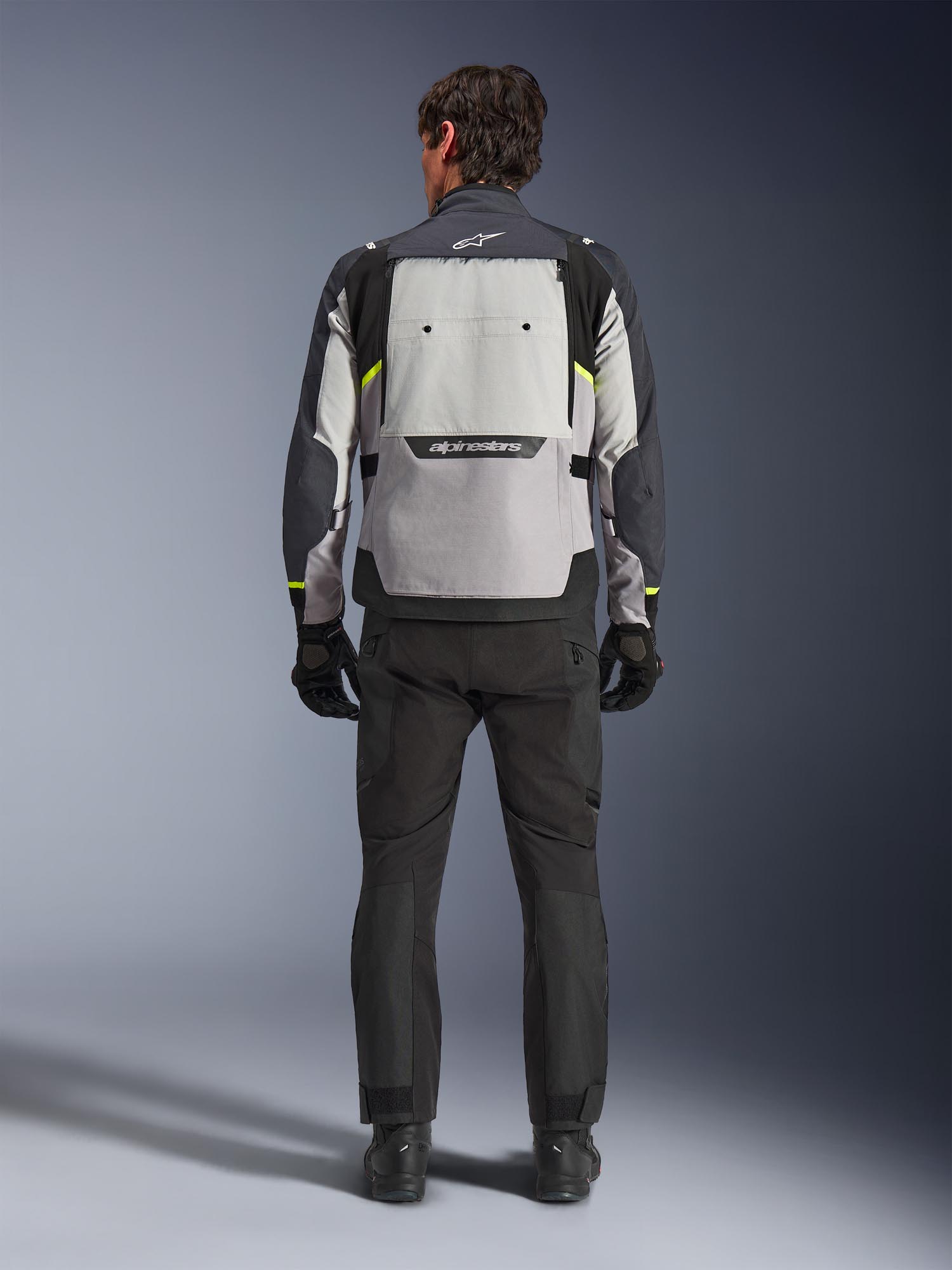 Alpinestars Cusco Drystar Veste textile moto imperméable Gris foncé/gris clair M Figure 8